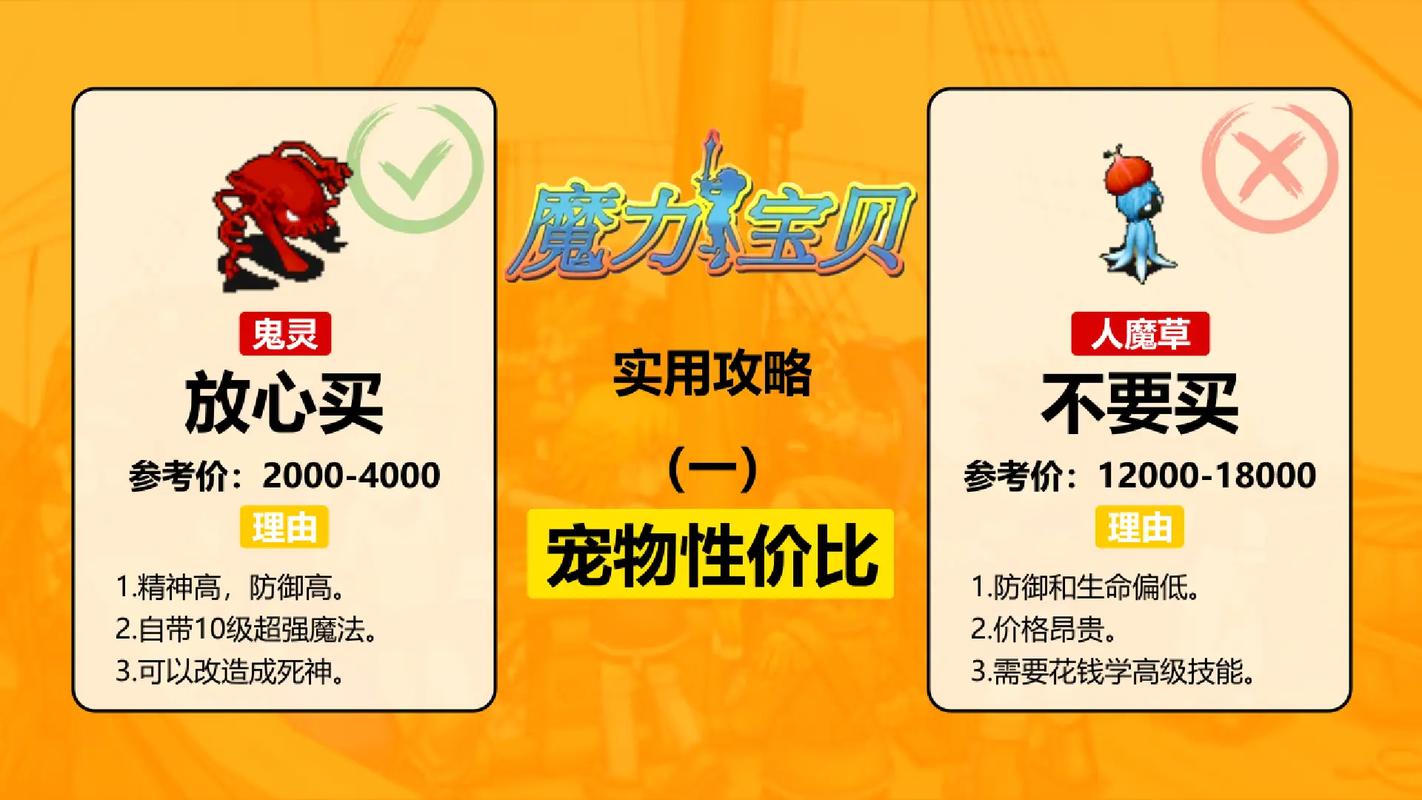 魔力宝贝怀旧任务宠物推荐-魔力宝贝改造宠物排行？